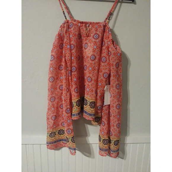 Truth Print Cold Shoulder Top - Picture 3 of 6